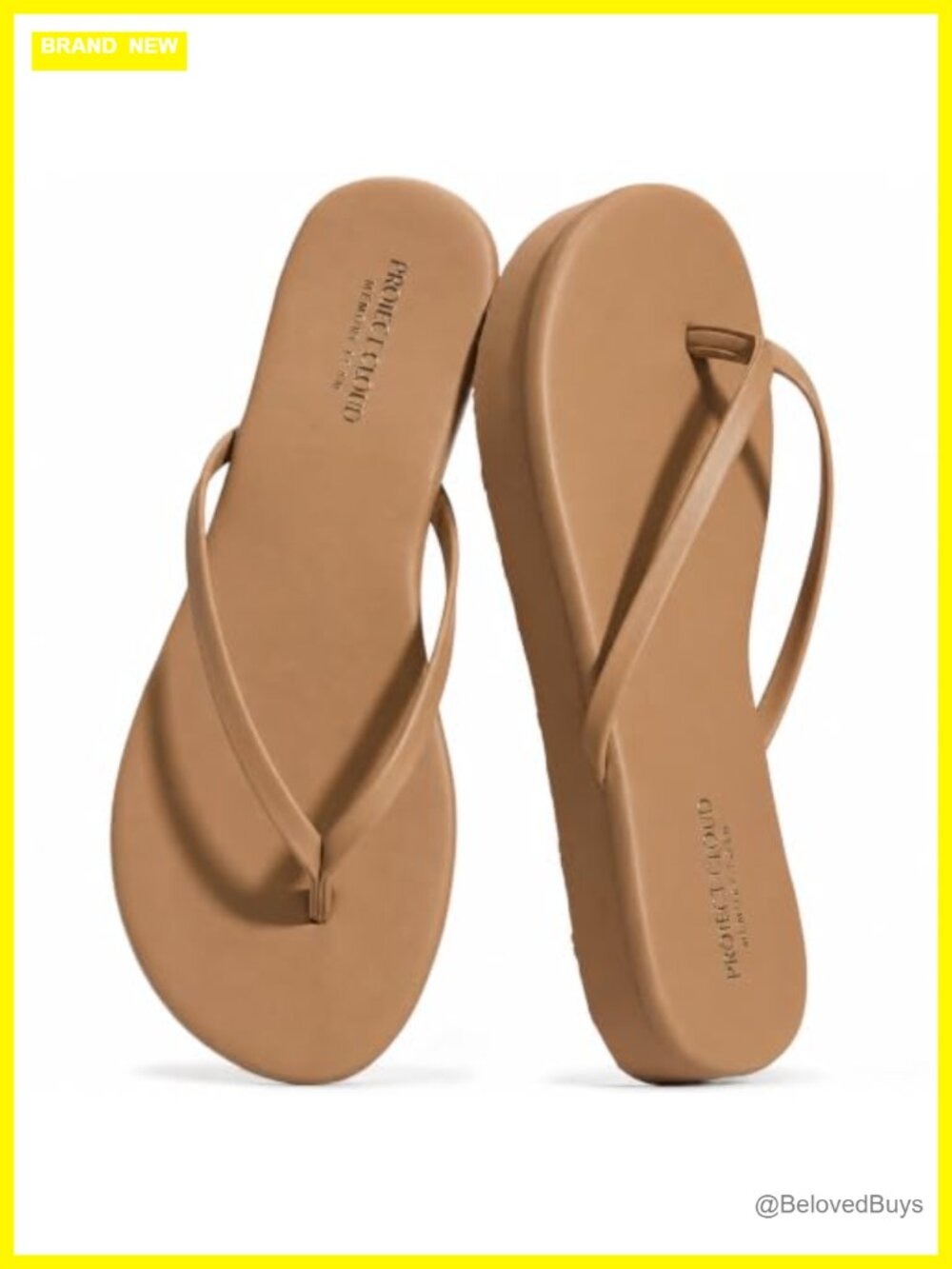 Platform Sandals Women Memory Foam Flip Flops Non-Slip Sole Thong Sandals